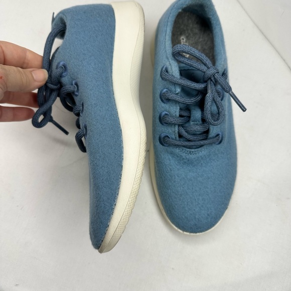 Allbirds Womens All Wool Runner WR Pebble Teal (White Sole) 
Sz 6 blue - Picture 4 of 7